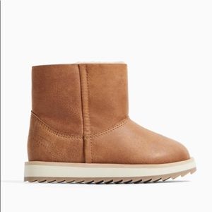 ZARA Baby B Sz 3(4.3 in)Lined Leather Boots